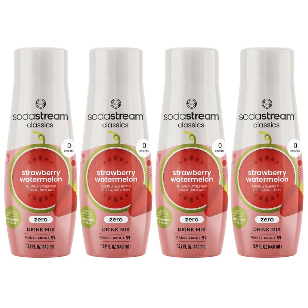 SodaStream® Classics Strawberry Watermelon Zero Calorie Drink Mix 4-Pack