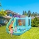 preview thumbnail 7 of 7, Bounce House Inflatable Water Slide With Water Gun and Climbing Wall