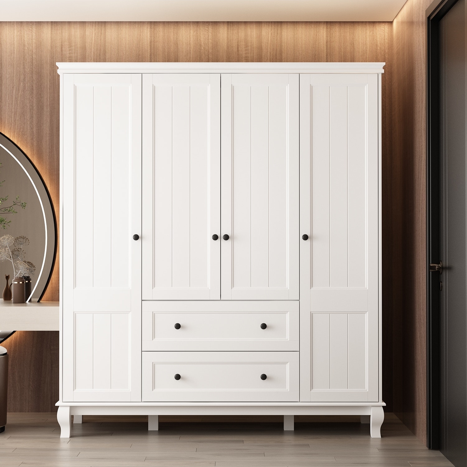 White lacquer armoire discount