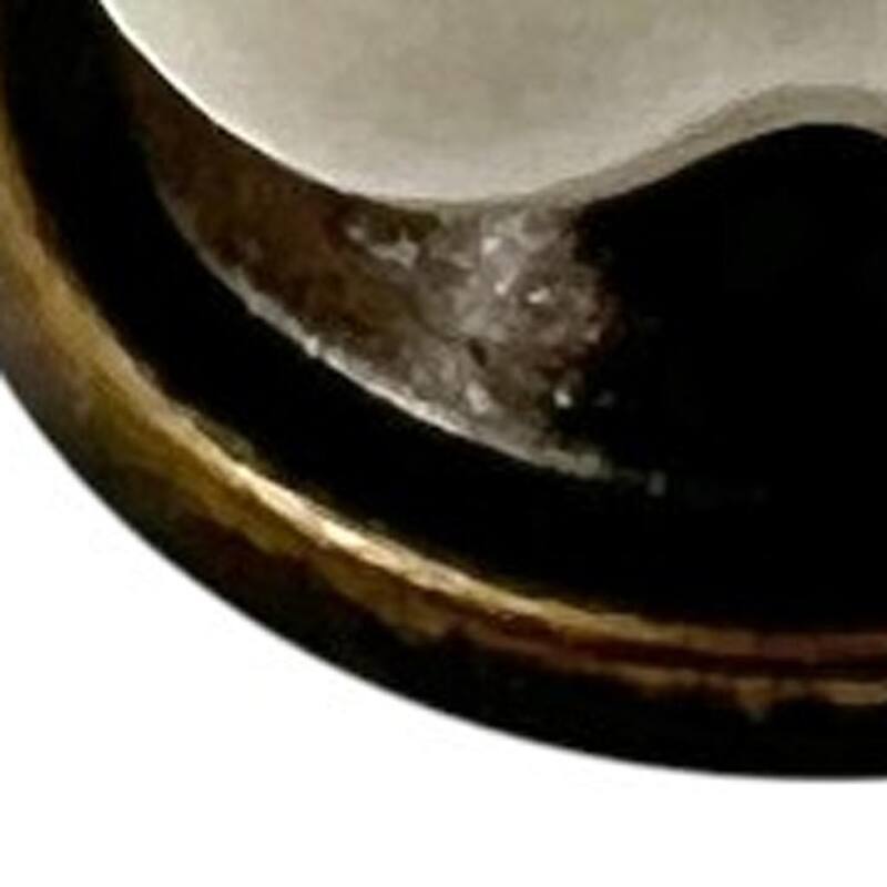 HomeRoots Set of Six Gray Ceramic Floral Shape Drawer Pull Knobs - 1.50 in. x 1.00 in. x 1.50 in.