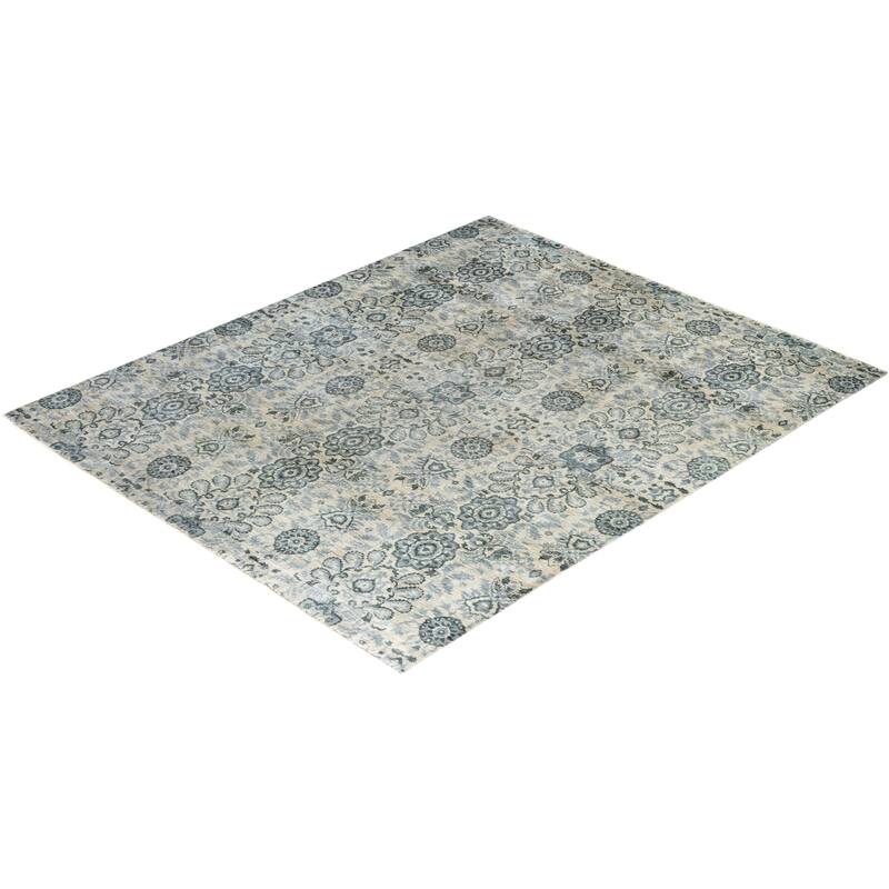 Ikat One-of-a-Kind Hand-Knotted Area Rug, Beige - 8' 3" x 10' 0"