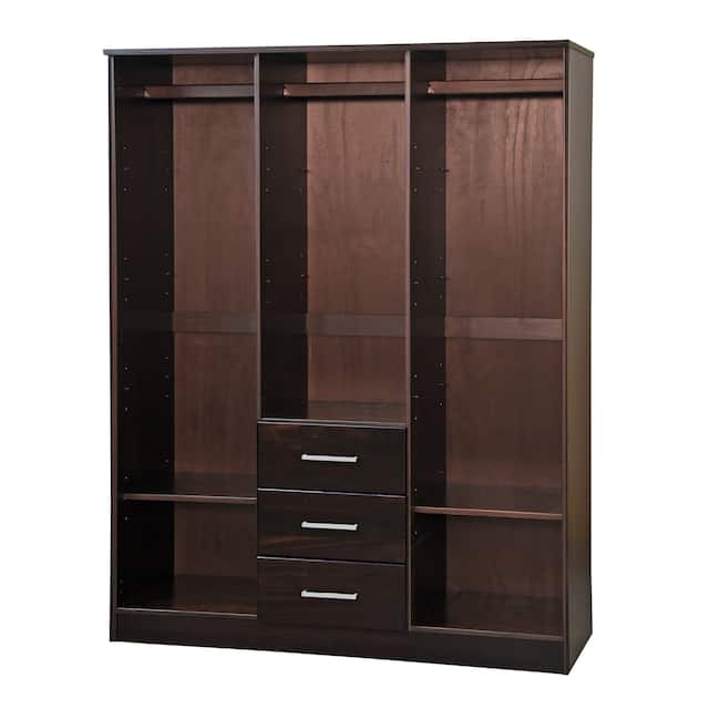 Cosmo Solid Wood Wardrobe with Mirror