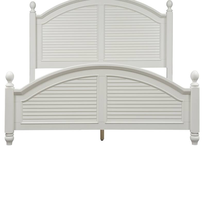 Summer House I Oyster White Poster Bed - King or Queen Option