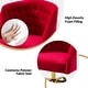 preview thumbnail 7 of 109, Modern Velvet Tufted Office Chair with Gold Metal Base by HULALA HOME