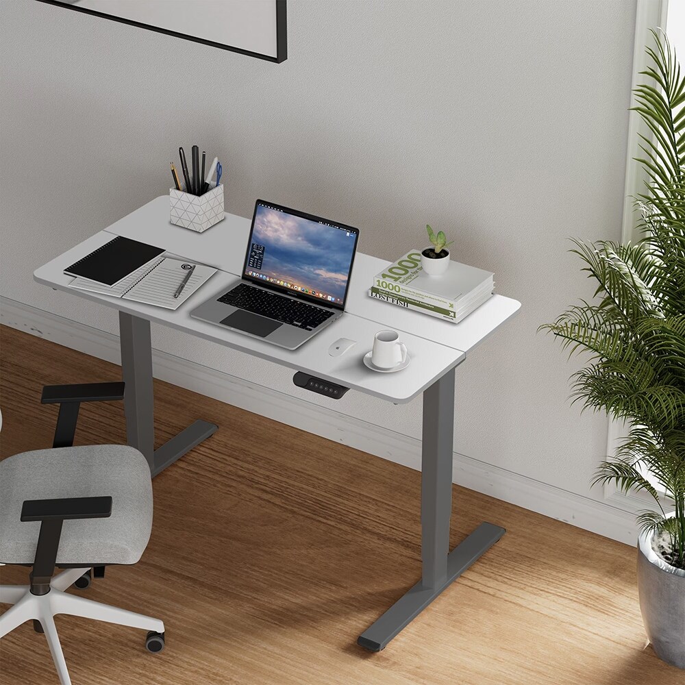 Electric Standing Desk, Dual Motor 3-Stage Leg Adjustable 55x28