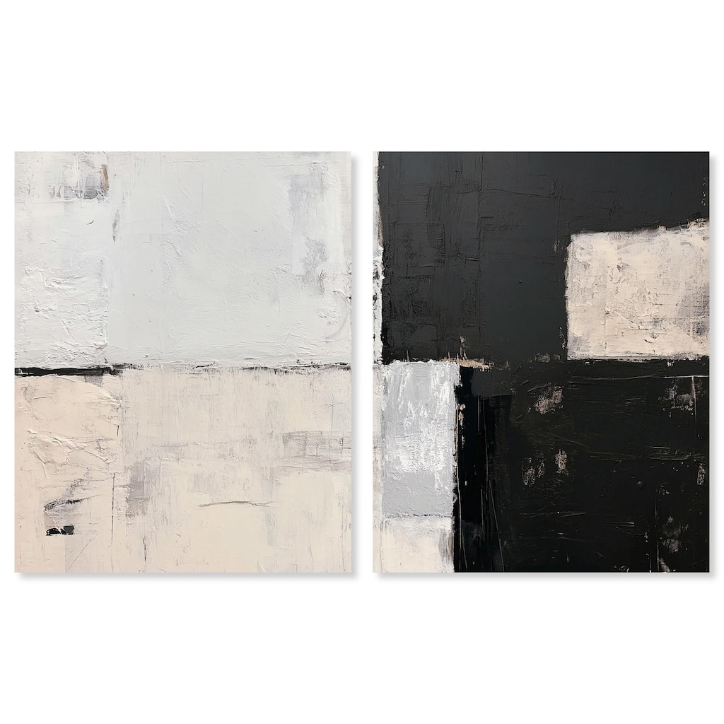 Shattered Symmetry I Canvas Set of 2 by Art Remedy, Gallery Wrapped