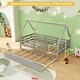 preview thumbnail 7 of 19, Twin House Bed with Trundle and Fence Rail Perfect for Sleepovers