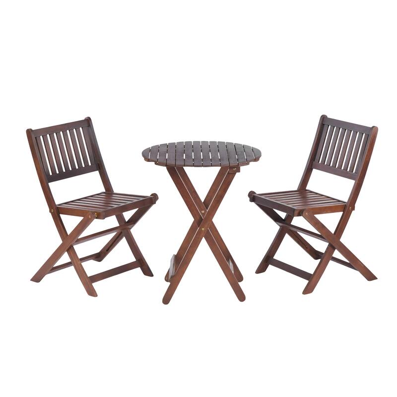 3-Piece Acacia Wood Bistro Set