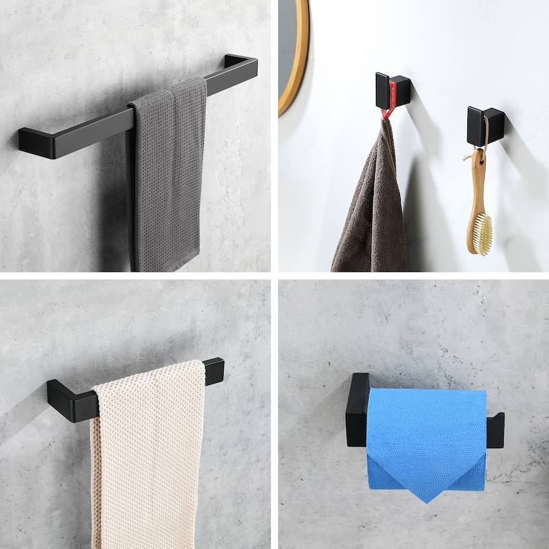 AITINKAN 5-piece Bathroom Hardware Set Towel Bar Set