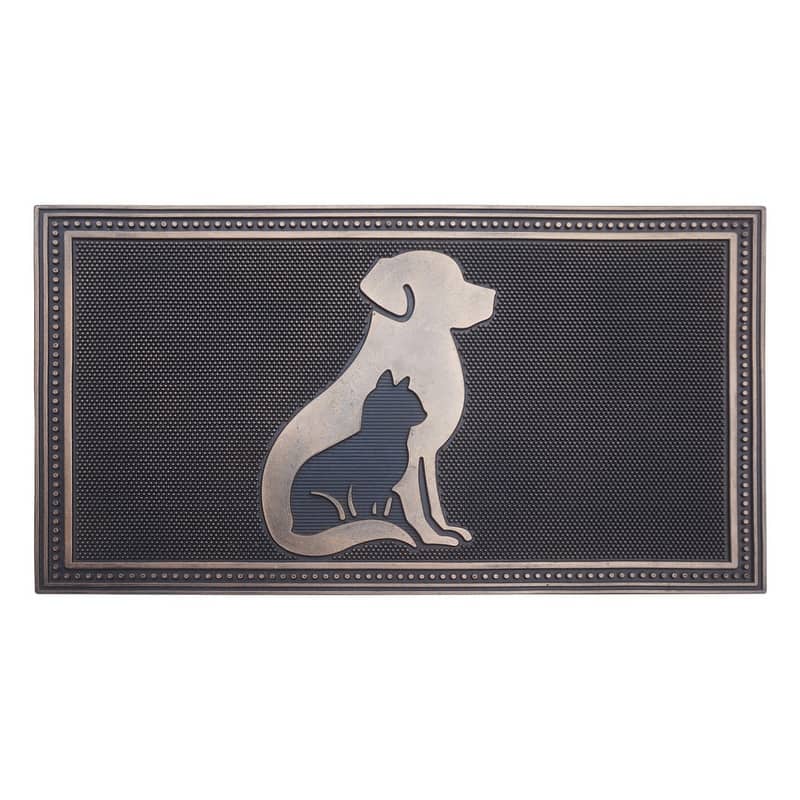 A1HC All Weather Rubber Door Mat, Dirt Grabber Durable Welcome Doormat, Pin Scrapper Doormat