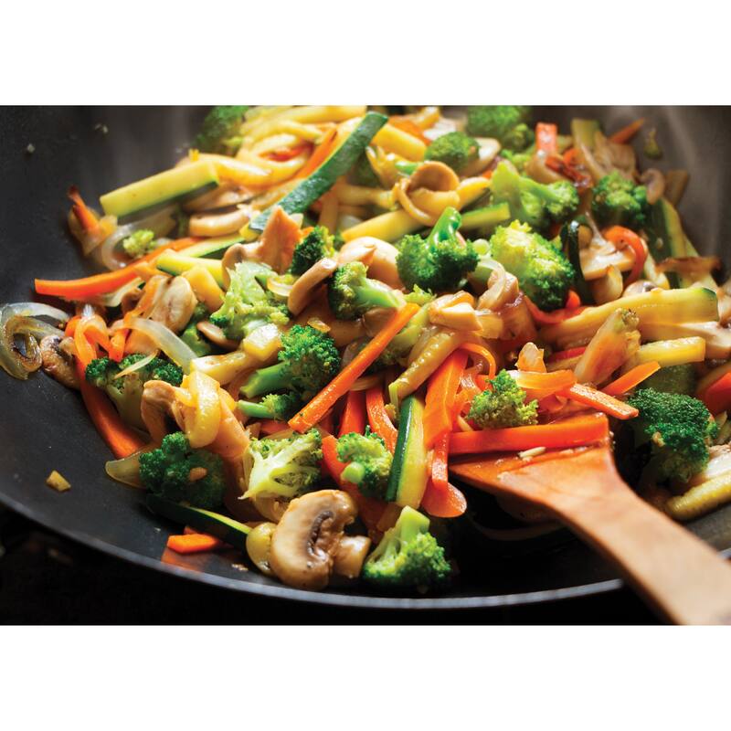 Helen's Asian Kitchen Wok, Premium Excalibur Non-Stick with Stay-Cool Handles, 14-Inches