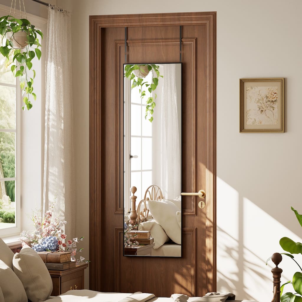 BEAUTYPEAK Full Length Wall Mirror 14 x 48 Hanging or Leaning