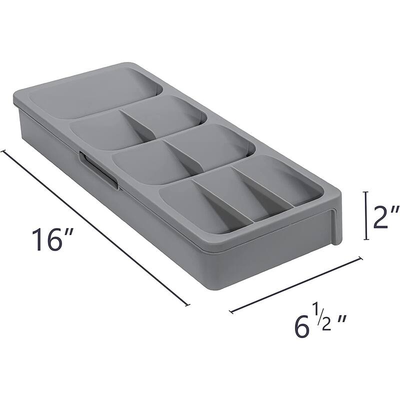 Cheer Collection Expandable Space Saving Cutlery Organizer
