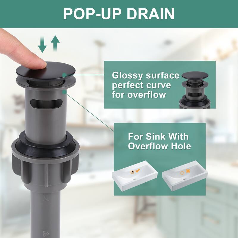 WOWOW 8 in. Widespread Double Handle Bathroom Sink Faucet