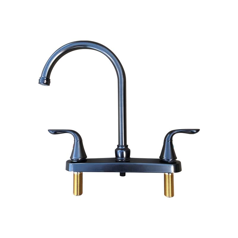 Two Handle Kitchen Faucet , in Oil Rubbed Bronze Finish - 8H x13W x9L in.