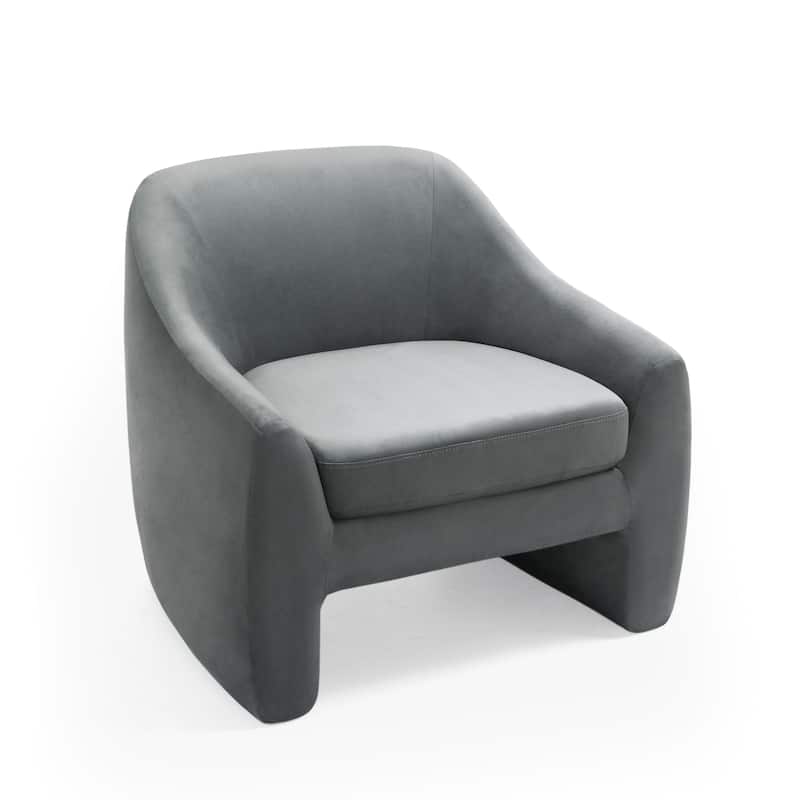 Nordic-style Upholstered Barrel Chair