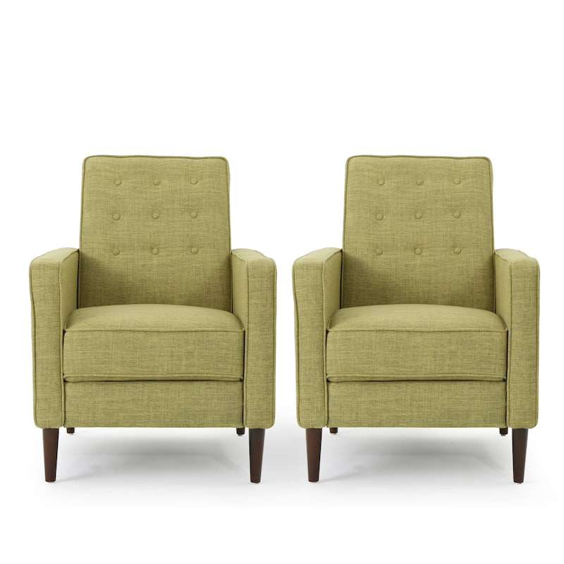 Mervynn Mid-century Tufted Recliners (Set of 2) by Christopher Knight Home