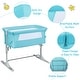 preview thumbnail 8 of 39, Travel Portable Baby Bed Side Sleeper Bassinet Crib with Carrying Bag - 38" x 19.5"-27.5" x 26.5"-34" (L x W x H)