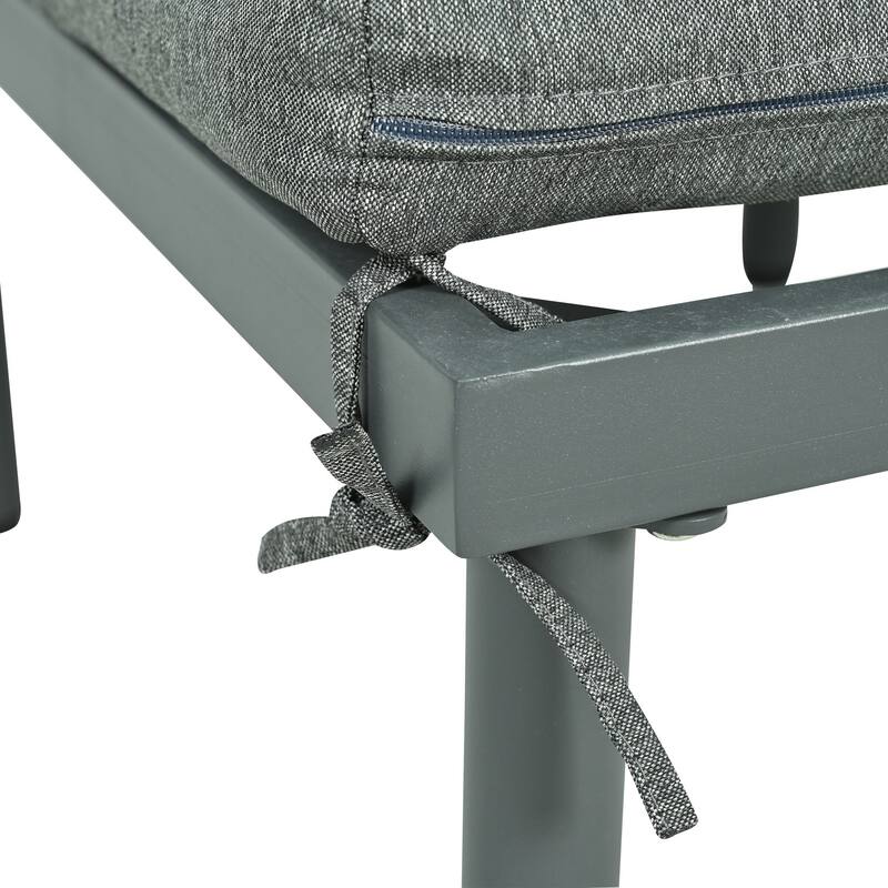 6/8-Piece Half Moon PE Wicker Patio Sectional Set with Dual Coffee Tables