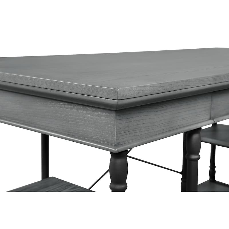 Corvus Ursula 59" 1-Drawer Wooden Computer Writing Desk