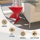 preview thumbnail 96 of 184, Randolph Indoor Side Table - Lightweight Triangular Design Accent End Table for Home Office Living Room and Bedroom, No Assembly