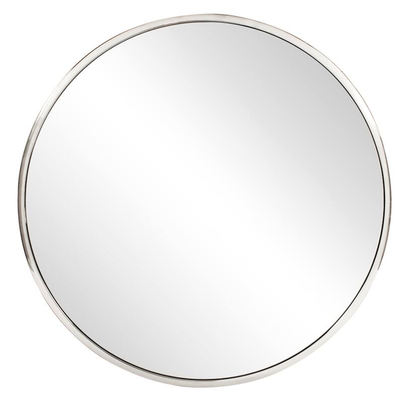 Allan Andrews Stainless Steel Simone Wall Mirror Collection - 36"H x 36"W