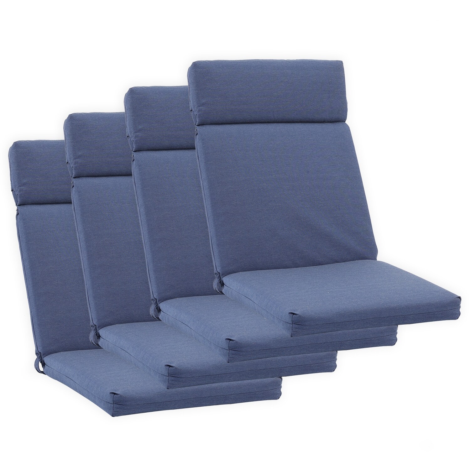 Aoodor Outdoor High Back Chair Cushions Set of 4 Patio Seat