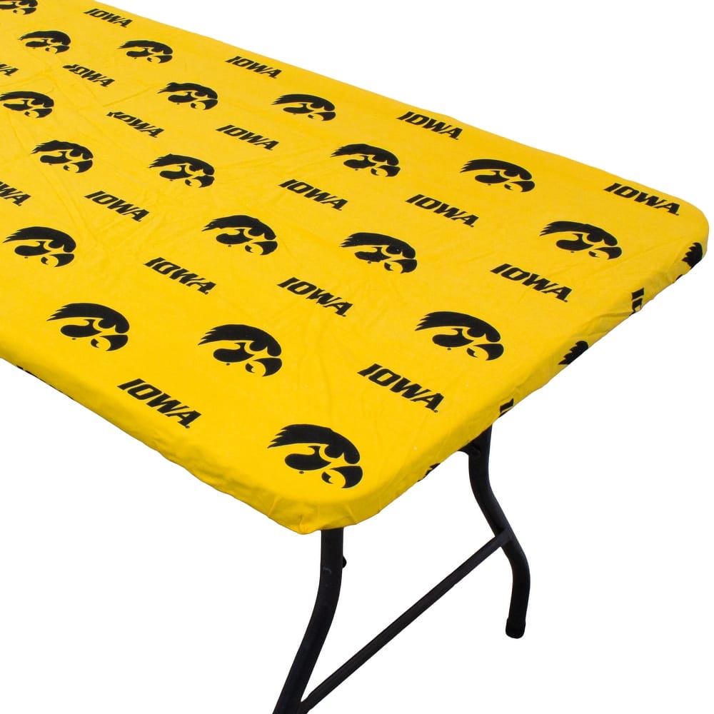 Iowa Hawkeyes Tailgate Fitted Tablecloth, 33" x 33", Card Table