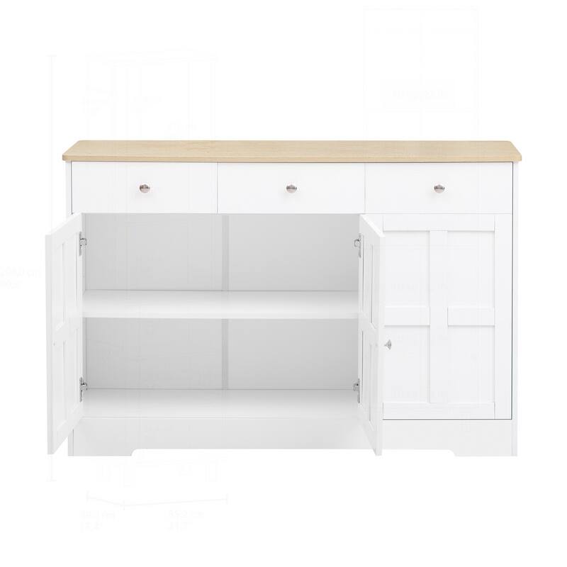 Versatile Sideboard with Drawers for Various Rooms
