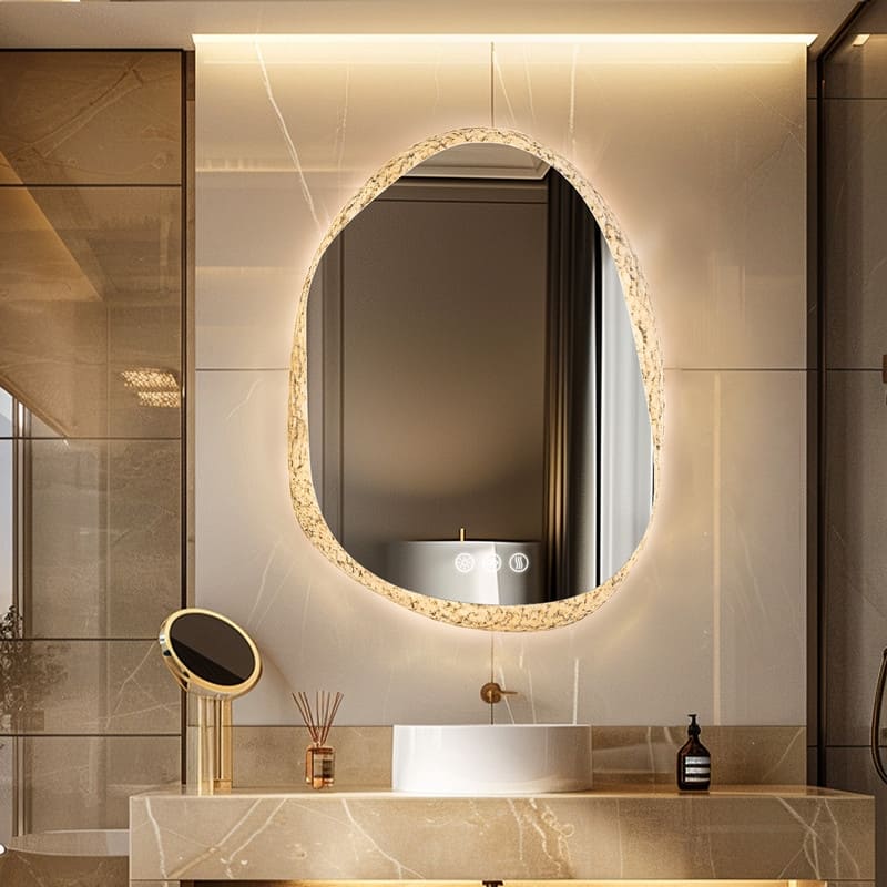 28 x 35 Inch LED Bathroom Vanity Mirror with Lights for Wall, Anti Fog Mirror for Bathroom, 3 Colors and Dimmable Light