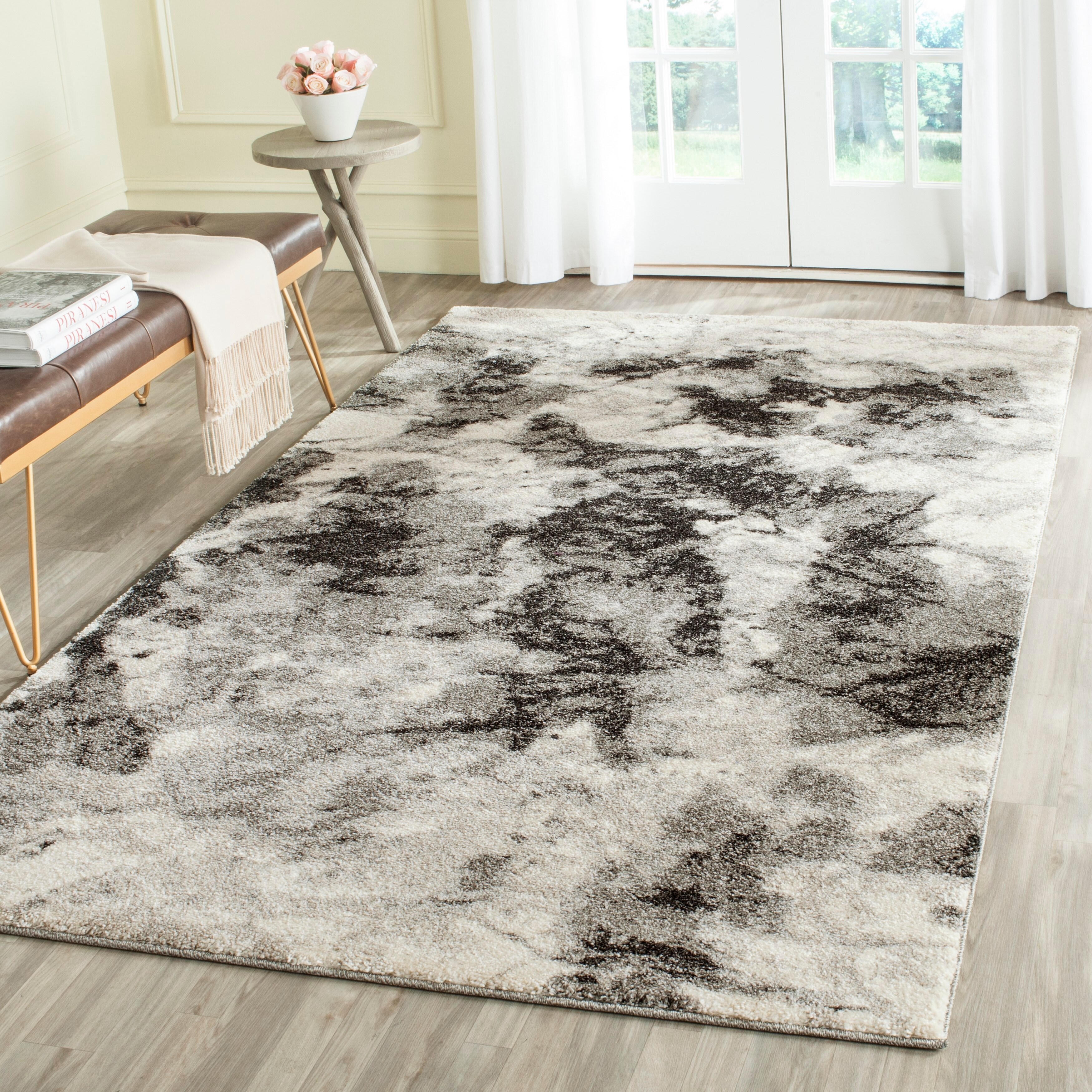 Shop Safavieh Retro Agnija Distressed Modern Abstract Rug On Sale Overstock 10469011