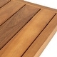preview thumbnail 7 of 9, Javea Modern Coastal 3-Piece Acacia Wood Outdoor Bar Set with Cushions, by JONATHAN Y