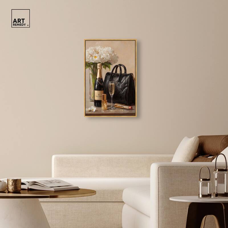 Cheers to Lovely Glam Canvas by Art Remedy
