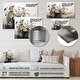 preview thumbnail 4 of 6, Designart "Bohemian Earthly Floral Collage I" Abstract Metal Wall Art Living Room