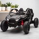 preview thumbnail 29 of 33, 24V Two-Seater Kids Ride-On UTV with Remote Control, Bluetooth, LED Lights, and Four-Wheel Suspension for Kids 3+ Black