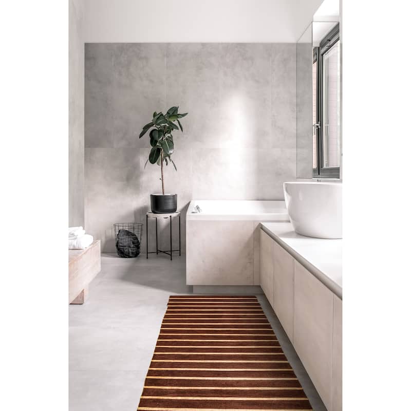 ECARPETGALLERY Hand-knotted Opulence Brown Wool Rug - 3'0 x 11'4