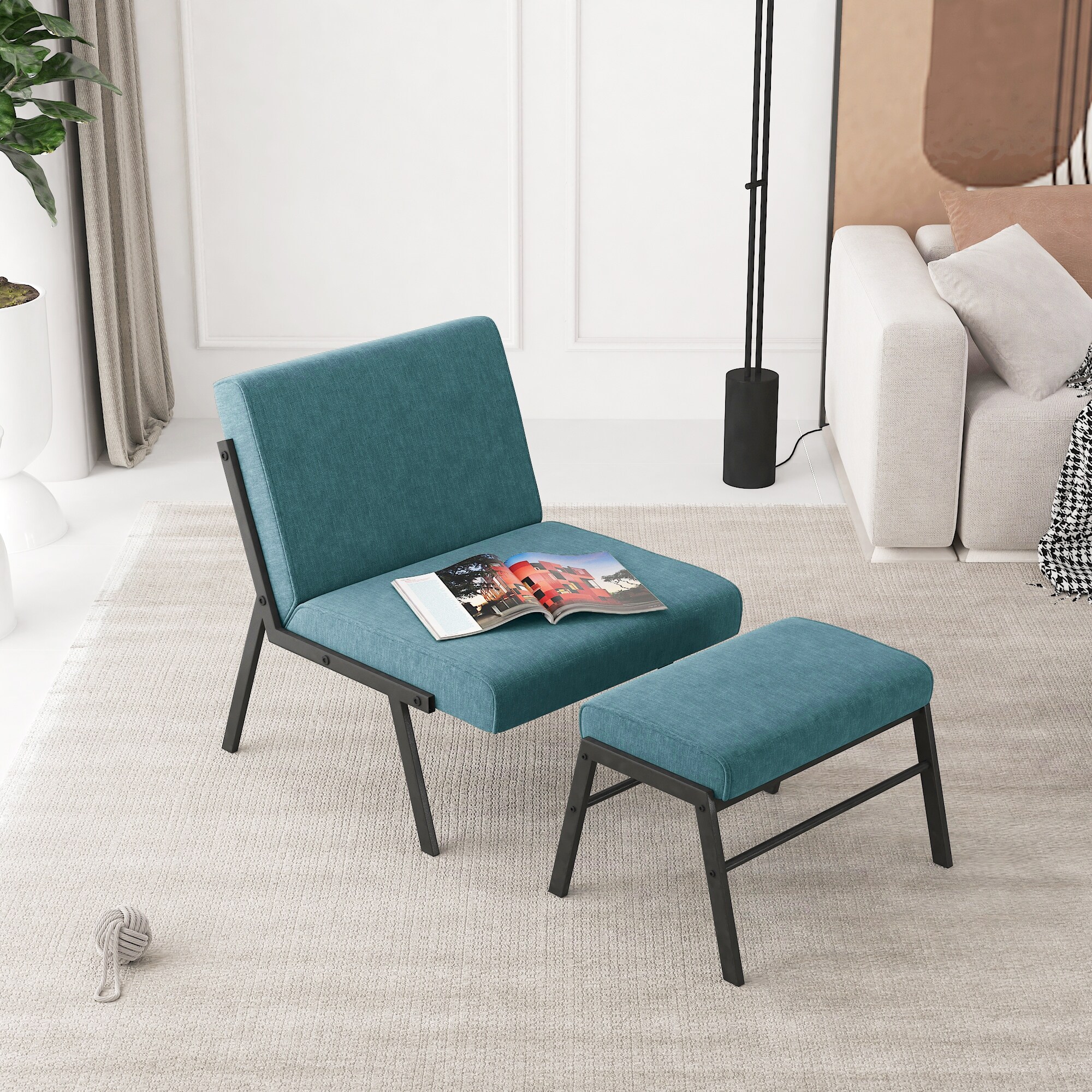 Sofa chair shop and footstool