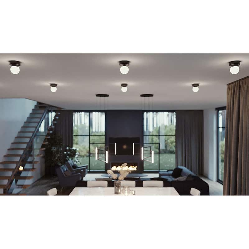 AFX Pearl LED Flush Mount - Black