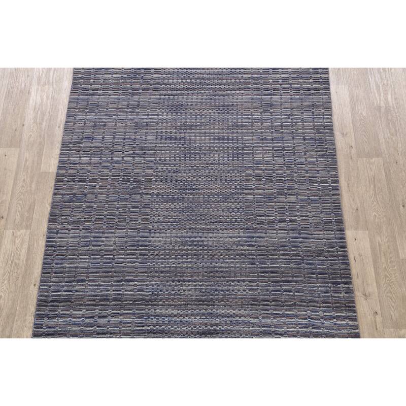 Modern Moroccan Oriental Foyer Size Area Rug Wool Handmade Carpet - 5'4" x 7'6"