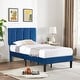 preview thumbnail 39 of 70, Kids Bed Frame, Height Adjustable Upholstered Bed, Twin Size Bed Set of 2