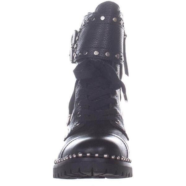 sam edelman jennifer studded combat boots black
