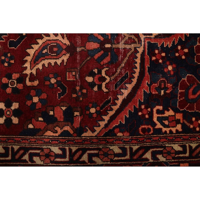 ECARPETGALLERY Hand-knotted Kayseri Vintage Red Wool Rug - 6'9 x 9'11
