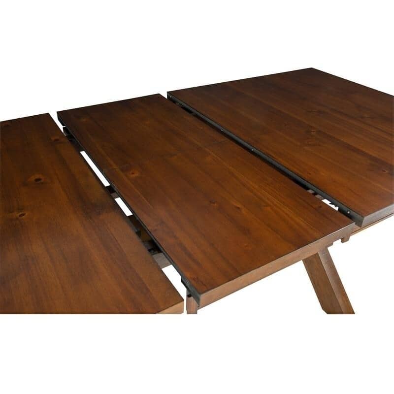 Kraven Brown Rustic Wood Farmhouse 9 Piece Dining Set