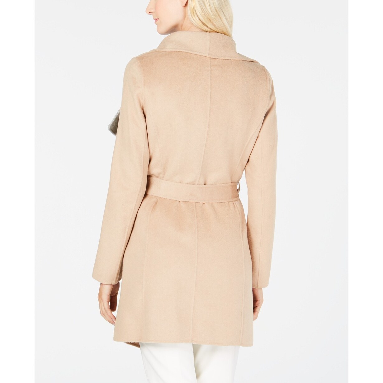 michael michael kors belted wrap coat
