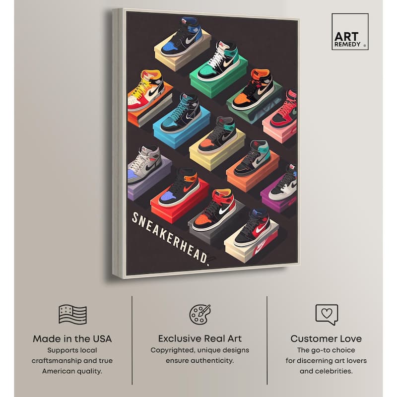 Sneaker Collection Dreams Canvas by Art Remedy