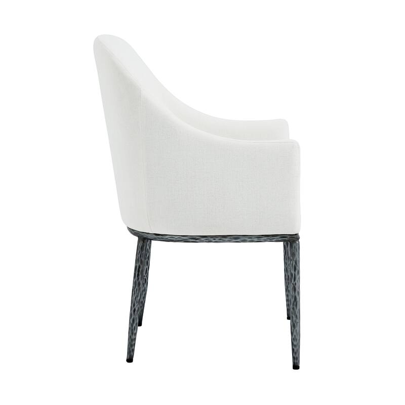 Christopher Knight Home - 7-Piece Industrial Metal Top Dining Set with Upholstered Chairs