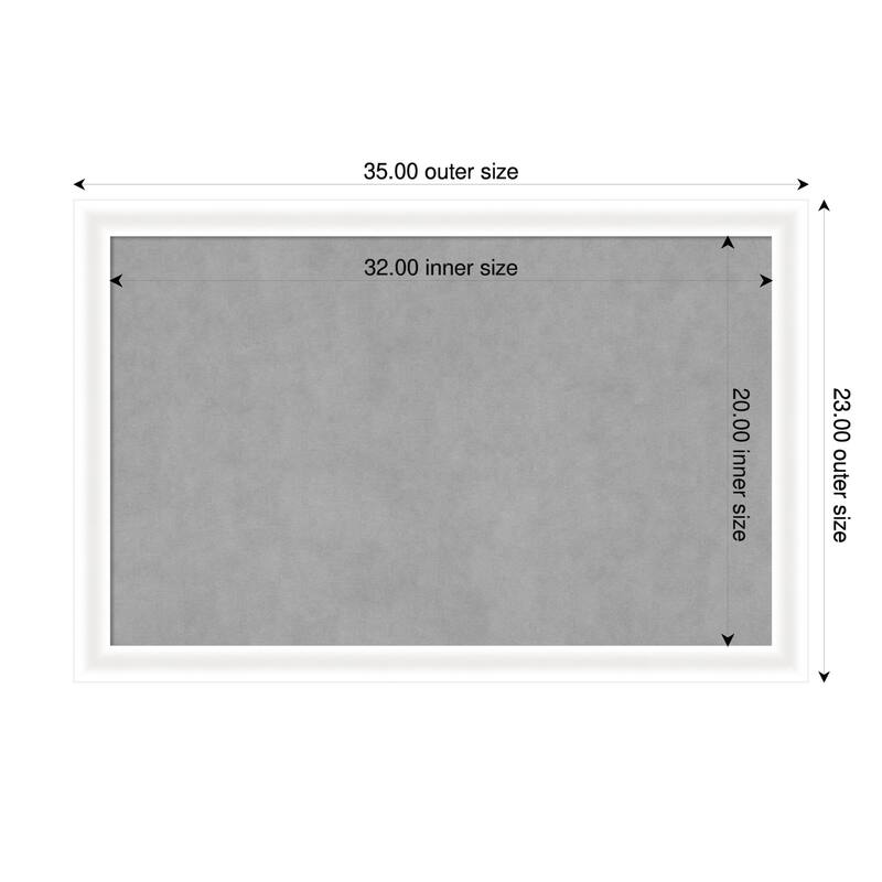 Amanti Art Oliver Black Narrow Framed - 35 x 23 in - Oliver White Narrow