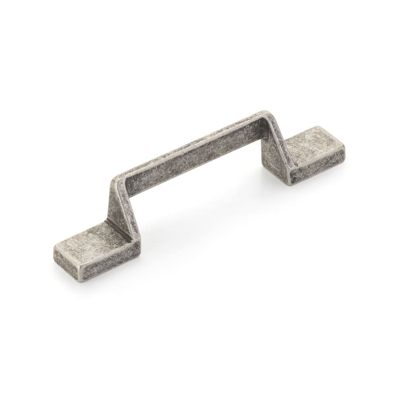 Schaub and Company San Marco 3-3/4" Center to Center Modern Angled - Vintage Steel