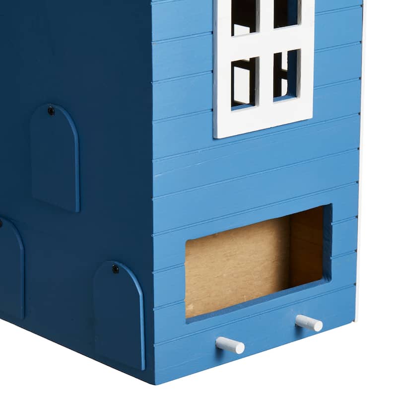 Glitzhome 14"H Functional and Decorative Wood Garden Birdhouse - 8.25''L X 7.25''W X 14.00''H