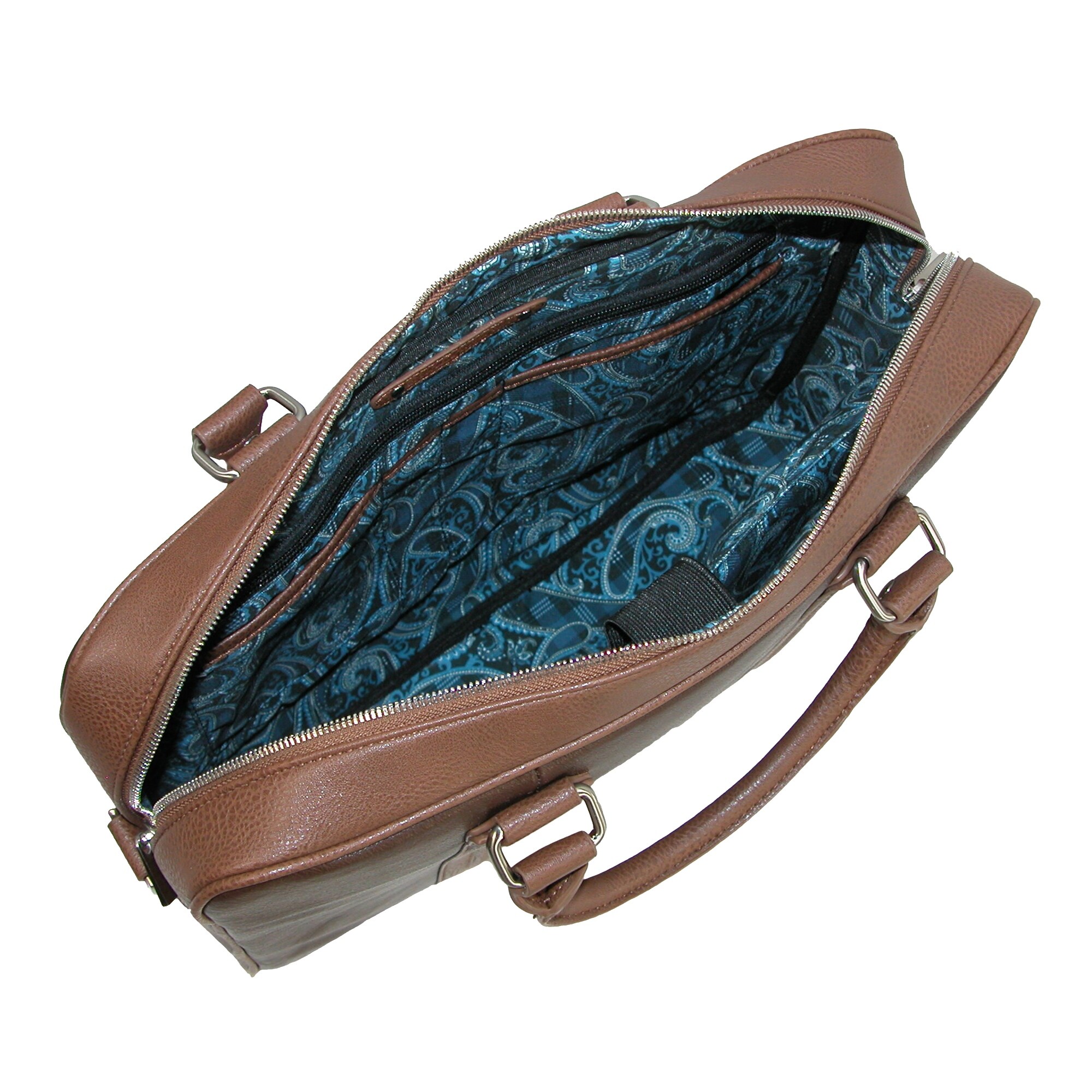 robert graham roman leather briefcase
